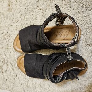 Blowfish Black Open-Toe Sandals